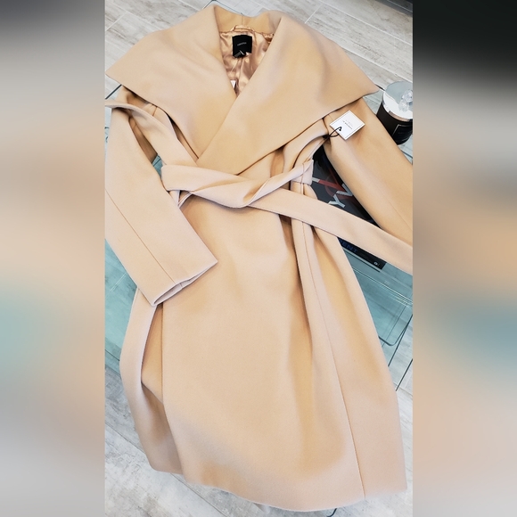 NWT - Elegant camel color lapel wool coat - Picture 4 of 11